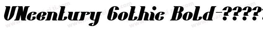 VNcentury Gothic Bold字体转换